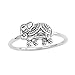 XILALU 8PCS/Set Bohemian Elephant Midi Ring Set Steampunk Turquoise Knuckle Rings