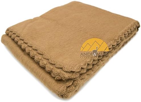 Alpaca Carrasco Alpaca Blend Baby Blanket - Camel -Super Soft Beautiful Alpaca for Baby's Delicate Skin