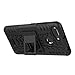 Xiaomi Redmi 6 6A Cover Hybrid DWaybox Rugged Heavy Duty Armor Hard Back Cover Case with Kickstand for Xiaomi Redmi 6/Redmi 6A 5.45 Inch (Black)