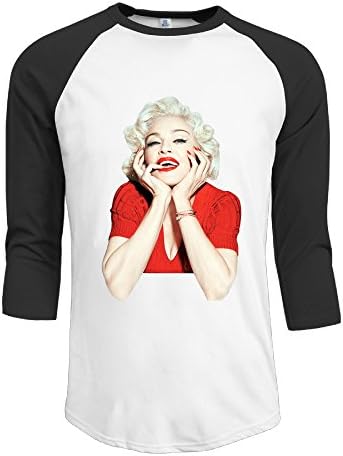 Madonna Logo 3/4 Baseball Tee Raglan Tee Shirts Baseball Jersey