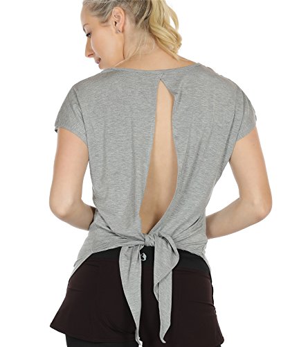 Icyzone sexy yoga tops workout clothes racerback tank t…