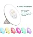 Wake Up Light Alarm Clock 7 Colors Bedside Night Light with Sunrise Simulation Radio Nature Sounds FM Radio Touch Control and USB Charger