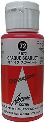 Aeroflash Color (Opaque Scarlet E-72) 1 Bottle of 35ml From Holbein Japan
