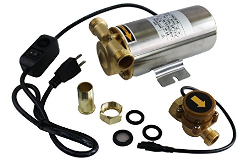 Trupow 90W 250GPH Stainless Self Priming Automatic Shower Pressure Washing Machine Water Booster Pump