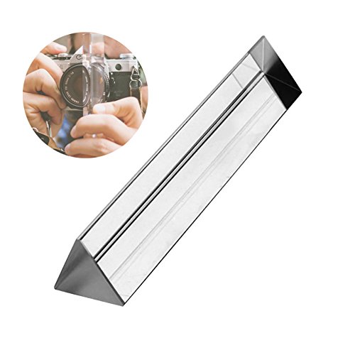 Spectrum Crystal Triangular Prism 6" Optical Glass for Photography or Teaching Light Spectrum Physics 150mm