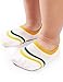 Baby Infant Toddler Boys Girls No Show Socks with Non Slip Grip, Thin Mesh Cotton Sneaker Socks for Boys Girls,1-3 Y, 6 Pairs