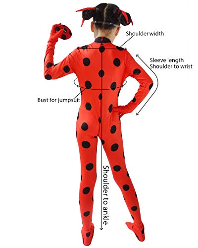 1 DAZCOS+Costume+Ladybug+Jumpsuit+Headwears