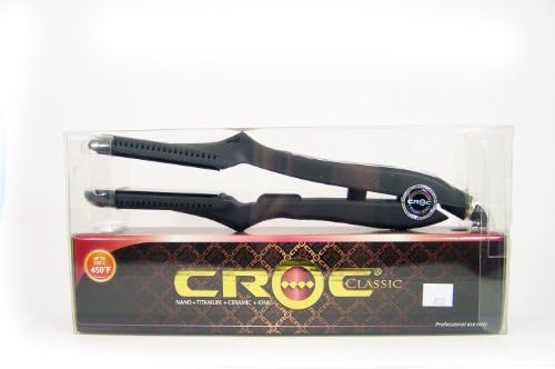 Turboion Rbb Croc Classic Straightener, Black Titanium Plates, 1.5 Inch by TurboIon