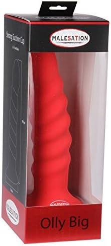 MALESATION Silicone Olly Dildo, Large, Red - Image 3