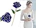 24K Gold Rose Flower, Metal Dipped Roses Artificial Flowers for Valentine Day, Anniversary, Birthday for Lover Mother Girlfriend, 24K Golden Plated Rose in Present Box Red