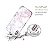 iPhone X Case,DOUJIAZ Shiny Rose Gold Metallic White Marble Design Clear Bumper TPU Soft Case Rubber Silicone Skin [Support Wireless Charging]Cover for iPhone X (2017)