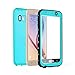 Samsung Galaxy S6 Waterproof Case, Meritcase Galaxy S6 IP68 Full Body Waterproof Dirt Proof Snowproof Shockproof Case for Outdoor Swimming Surfing Diving Snorkeling-Blue