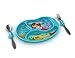KidsFunwares Me Time PP Dinnerware Set (Mermaid) – 3-Piece Set for Kids and Toddlers – Plate, Fork and Spoon that Children Love - Sparks your Child's Imagination and Teaches Portion Control