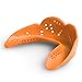 SISU Mouth Guards Junior 1.6mm Custom Fit Sports Mouthguard for Kids, NextGen, Tangerine Orange