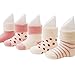 VWU Baby Thick Cuff Cotton Socks 5-pack 7 Color Available (0-6 months, Pink)