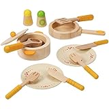 Hape Gourmet Play Kitchen Starter Accessories Wooden Play Set , White