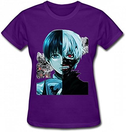 XNDHWD Trendy Print Tshirt Cotton Women's Tee Purple