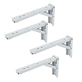 4pcs Right Angle Spring Loaded Folding Support Shelf Bracket 8