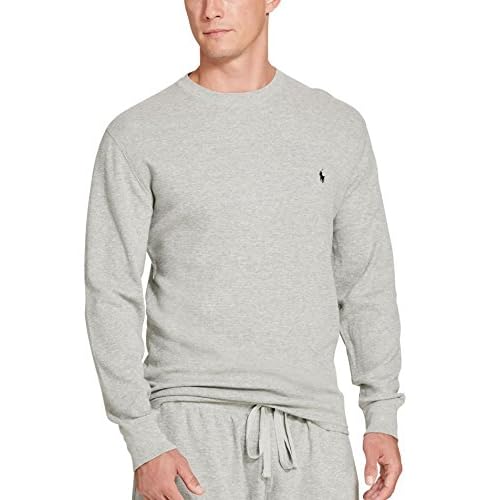 polo ralph lauren men's waffle knit crew neck shirt