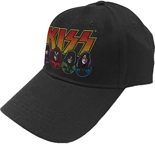 KISS Men's Classic Logo Baseball Cap Adjustable Black at Amazon