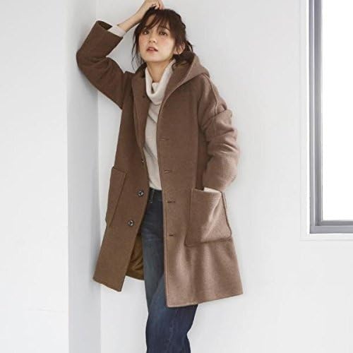 Amazon コーエン レディース Coen カバーリングウールミディアムフーデッドコート Md Brown Medium コート ジャケット 通販