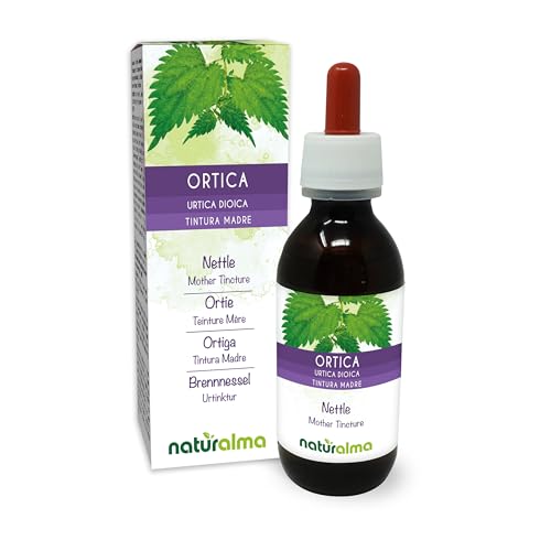 Nettle (Urtica dioica) Leaves and Roots Alcohol-Free Mother Tincture Naturalma - Liquid Extract Drops 100 ml - Food Supplement - Vegan