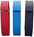 Fitbit Flex Classic Accessory Pack, Navy/Red/Blue, Large (Pack of 3)