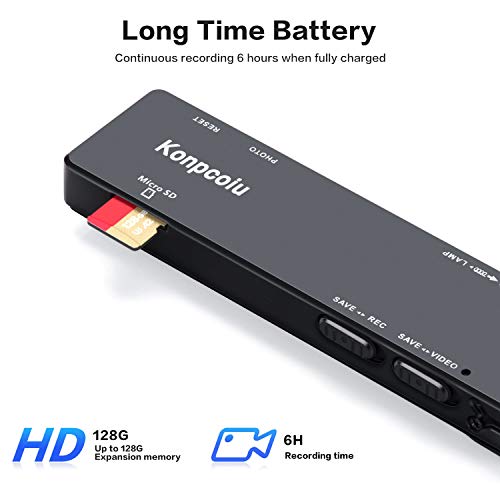 Camera no WiFi Needed - Mini Body Camera Video Recorder - Camera Motion Activated - Nanny Small Cam - Tiny Camera - Small Security Camera for Home and Office (with 32G Card) - Thumbnail 2