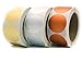ChromaLabel 2 Inch Metallic Color Code Dot Stickers, Assorted Gold, Silver, Bronze, 500 Labels per Roll