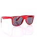 SCLM Wayfarer 80's Style Sunglasses 10 Bulk Pack Lot Neon Color Party Glasses (Red 10 Pack)