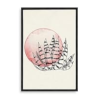 Framed Canvas Wall Art Modern Geometric Pattern Canvas Prints Home Artwork Decoration for Living Room,Bedroom - 16x24 inches