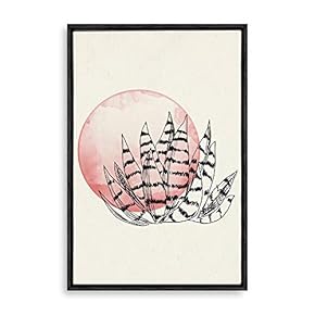 Framed Canvas Wall Art Modern Geometric Pattern Canvas Prints Home Artwork Decoration for Living Room,Bedroom - 16x24 inches