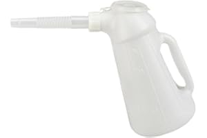 Oil Measuring Container With Pouring Flexible For Automotive Garage Car Traveling With Spout Measuring Engine Oil Container