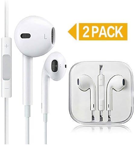 Metal Headphones, KEKH Wired in Ear Headphones, Earbuds Noise Isolating Heavy Deep Bass Earphones Mic Call Controller Phone 7/6/Pad Pod More iOS Android 3.5 mm Headphone-Gold, Grey