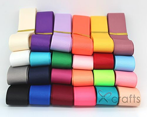 Soild Grosgrain Ribbon 1" 25MM 24 Colors - PPCrafts