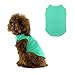 Chol&Vivi Dog Clothes, 2pcs Soft Cotton T-Shirts for Small, Medium, Large, Extra Large Dogs (Light Blue and Green, M (18