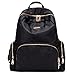Toupons Waterproof Lightweight Nylon Bookbags Backpacks for Girls (Black-3)