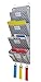 Hanging Wall Organizer,VNOM 4 Pockets Wall Mount Over The Door Office Supplies Storage Mail Organizer for Notebooks,Planners,File Folders (Fish Scale Pattern)
