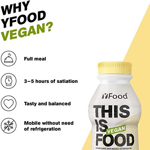 YFood-Vegan-Vanille-Laktose-glutenfreier-Nahrungsersatz-26g-Protein-26-Vitamine-Mineralstoffe-Astronautennahrung-25-des-Kalorienbedarfs-Trinkmahlzeit-12-x-500-ml-300-E-Pfand-inkl YFood-Vegan-Vanille-Laktose-glutenfreier-Nahrungsersatz-26g-Protein-26-Vitamine-Mineralstoffe-Astronautennahrung-25-des-Kalorienbedarfs-Trinkmahlzeit-12-x-500-ml-300-E-Pfand-inkl