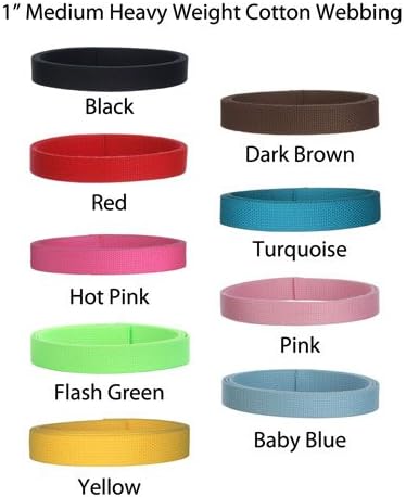 5 Yards Cotton Webbing - 1" Medium Heavy Weight Webbing- Maroon