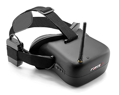 FPV Goggles for Drone Racing - 40CH 5.8 GHz FPV Racing Video Glasses – Force1 First Person View Drone Headset w/ 4.3 Inch Screen & 7.4V 1600mAh Battery