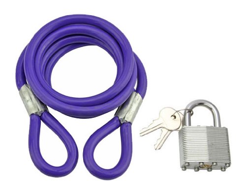 purple bike lock