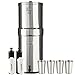 Berkey Bundle Crown Berkey Water Filter System w/ 2 Black Purifier Filters (6 Gallons) Bundled w/ 1-set of Fluoride Filters (PF2) and 1-set of 4 12 oz Stainless Steel Cups