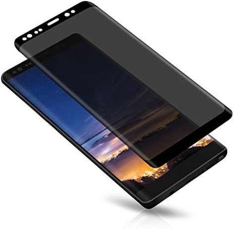 Galaxy Note 8 Screen protector, First protection Note 8 Privacy Tempered Glass Anti-Spy [3D Curved][Case Friendly] Screen Protector Shield For Samsung Galaxy NOTE 8 (Black)
