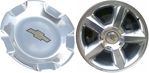 Gosweet 1X Brand NEW CHEVROLET Chevy Polished Wheel Center Hub Caps 2007-2013 Silverado 2007-2013 Chevrolet Avalanche 2007-2013 Tahoe 2007-2013Suburban 9595152 US Fast Shipment