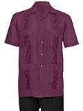 Gentlemens Collection Mens Guaybera Shirt - Embroidered