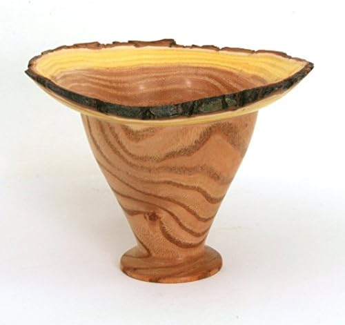 Natural Edge Lathe Turned Wooden Fluted Vase/Vessel made from the hard to find China Berry Tree that fell during Hurricane Matthew here in Southeastern North Carolina. #159