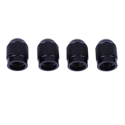 Domybest 4pcs Tire Stem Valve Caps Bullet Shape Aluminum Car Tire Valve Stem Caps Dust Covers - Thumbnail 4