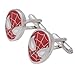 NexgenCover I Love Dad Cufflinks Hero Cuff-links Red Black Cufflinks (Spiderman Super Hero Rad Cufflinks)