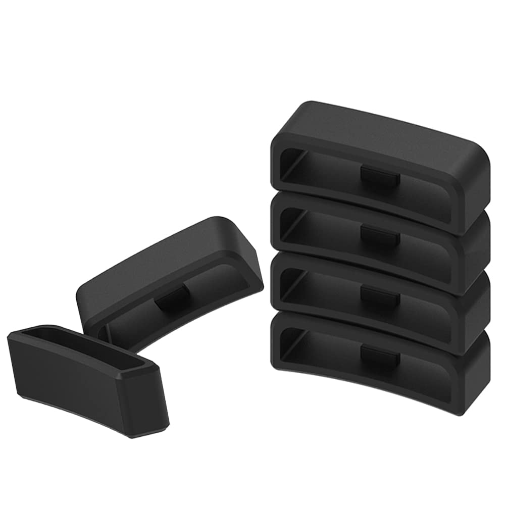 Ruentech Lock Ring Compatible with Garmin Vivoactive Hr Bracelet, Watch Bands Silicone Secure Loop for Vivoactive HR Sport GPS Smartwatch Accessory Bracelet